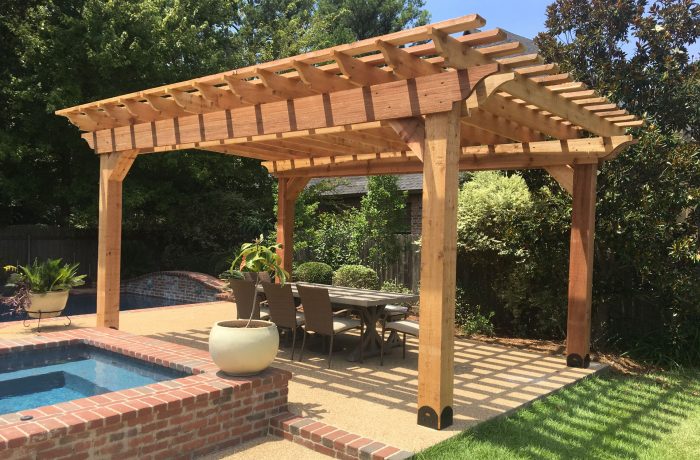 Pergola Kit with Outside Table